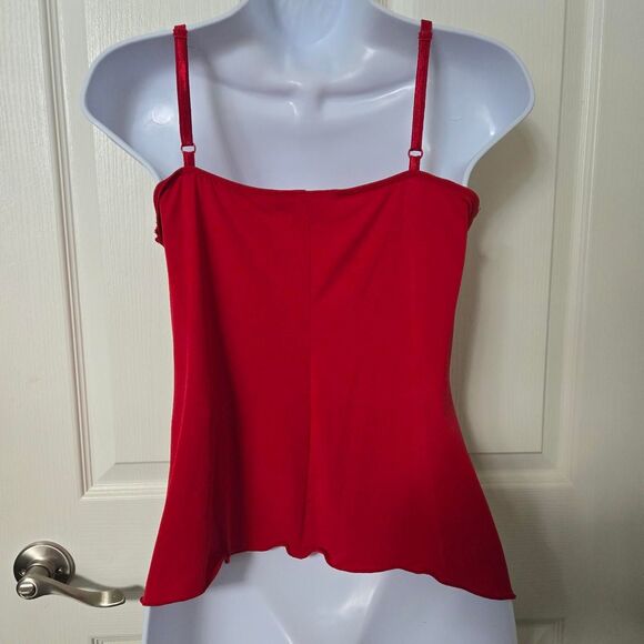 My Michelle Vintage Y2K red Black Camisole blouse Top size medium - Picture 6 of 10